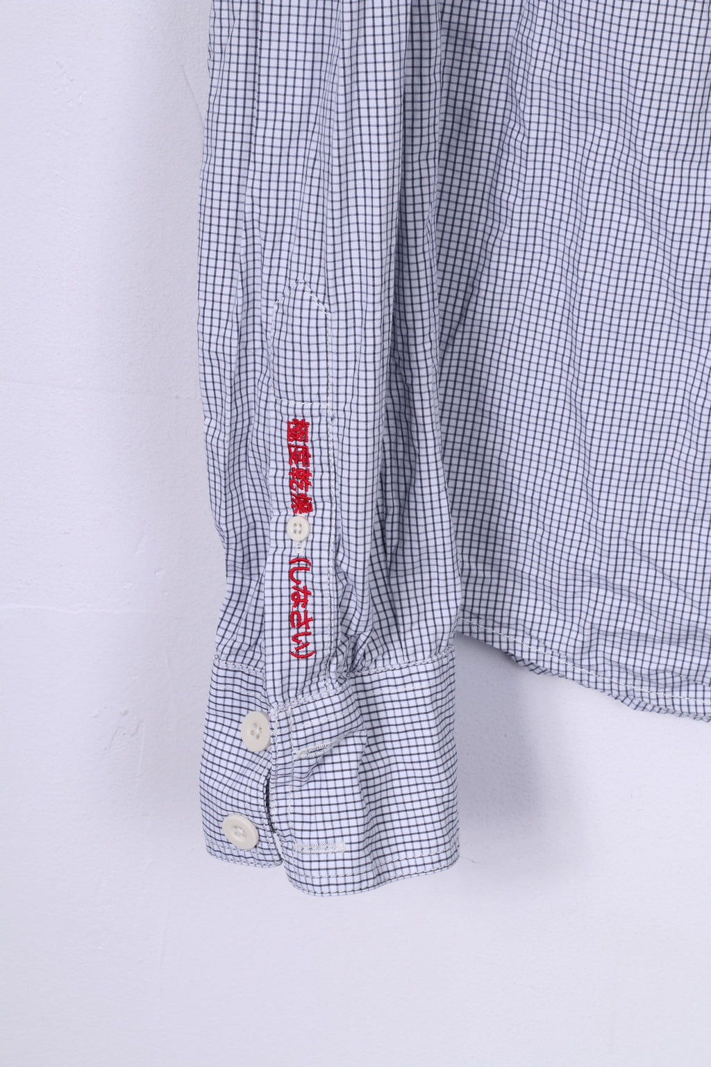 Superdry Chemise décontractée L pour homme à carreaux blancs à manches longues en coton 