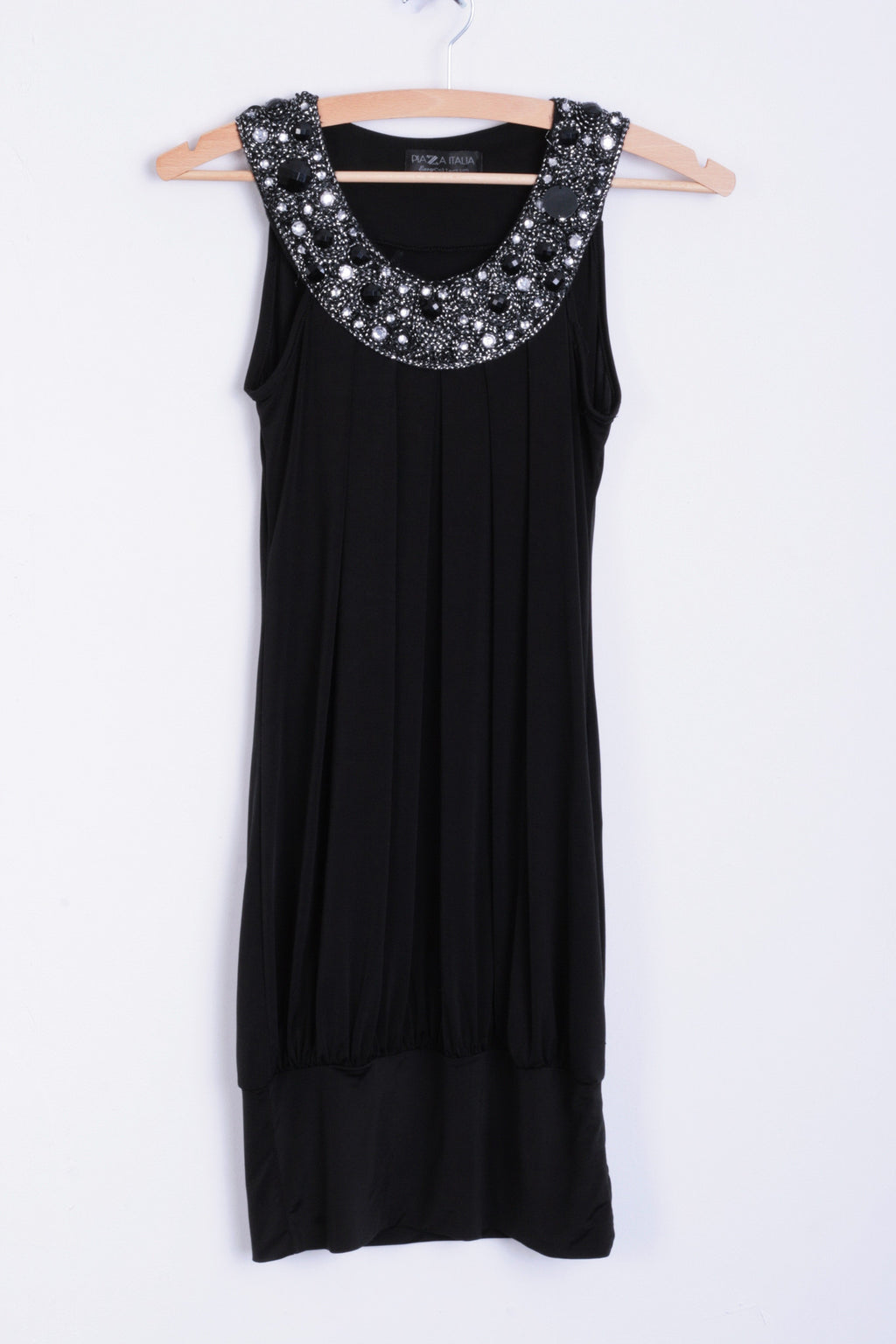Piaza Italia Womens S Blouse Bids Black Long Tunic Sleeveless - RetrospectClothes