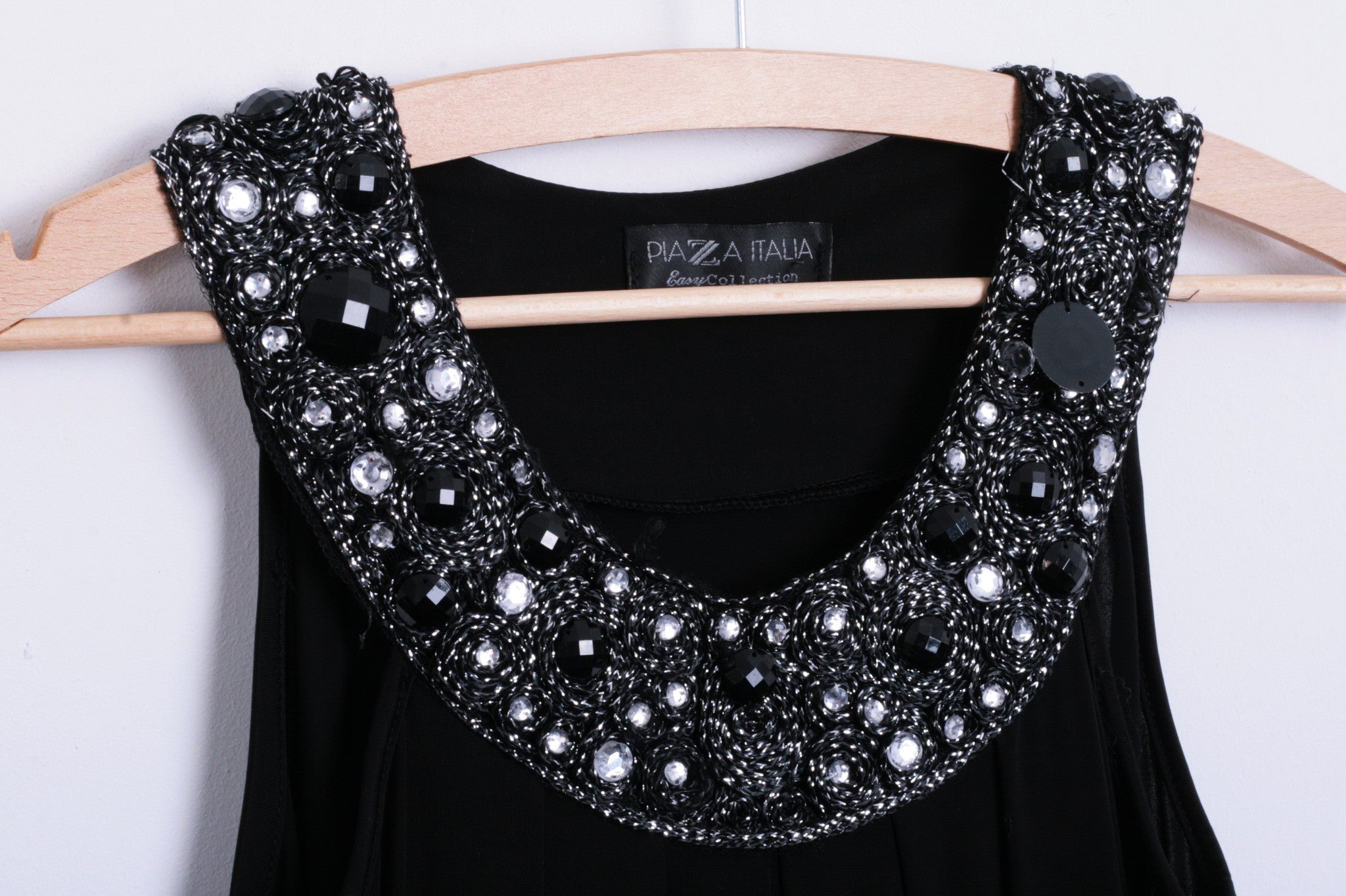 Piaza Italia Womens S Blouse Bids Black Long Tunic Sleeveless - RetrospectClothes