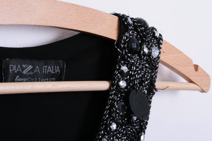 Piaza Italia Womens S Blouse Bids Black Long Tunic Sleeveless - RetrospectClothes