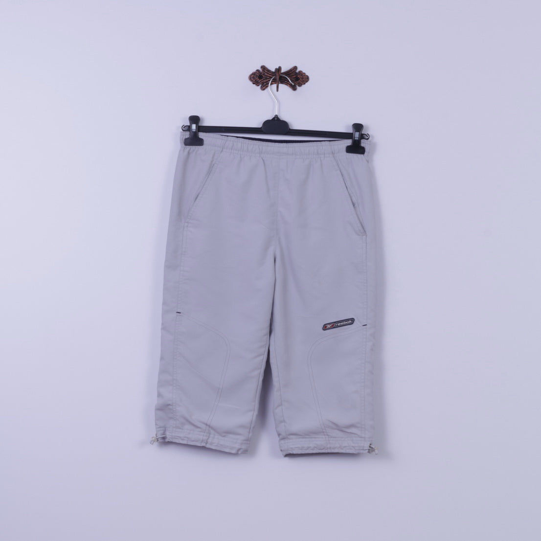 Pantaloncini Reebok Uomo M Pantaloncini Grigi Active Gym Sportswear Tronco Corto