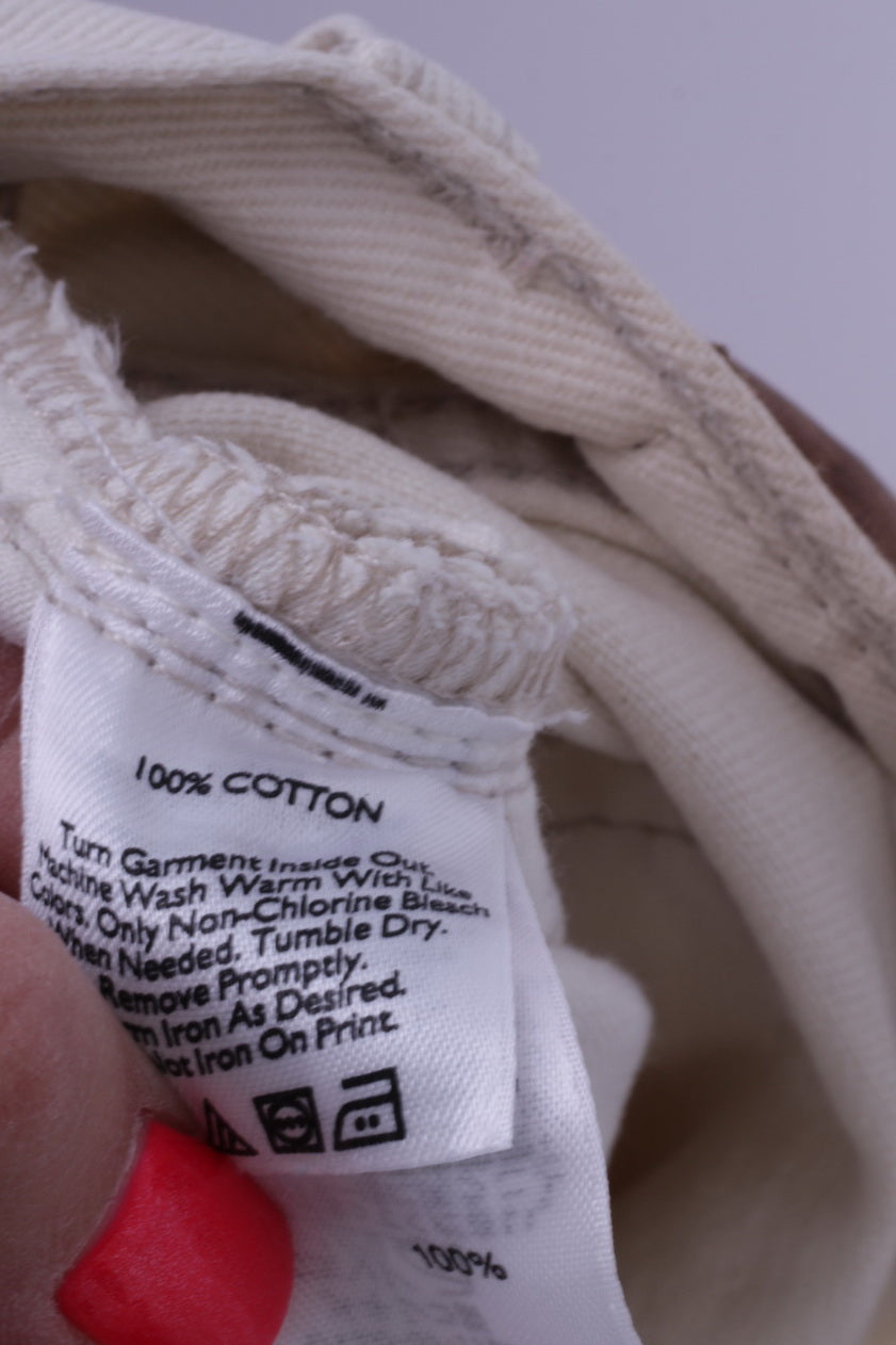 Eddie Bauer Mens 40 x 32 Jeans Trousers Beige Cotton Straight Leg Plus Size Pants