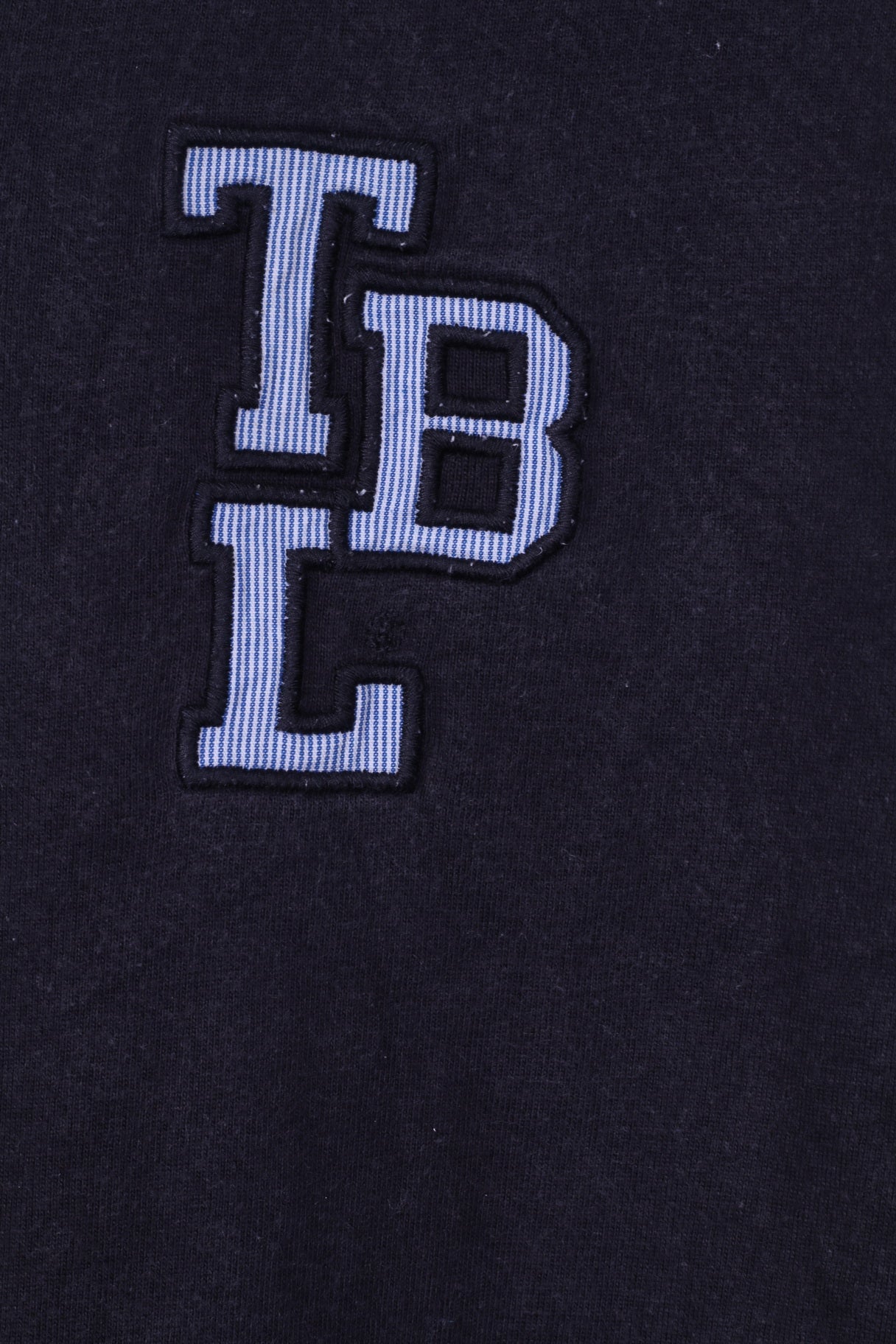 Polo Timberland da ragazzo M 16 manica lunga in cotone blu scuro colletto bianco 