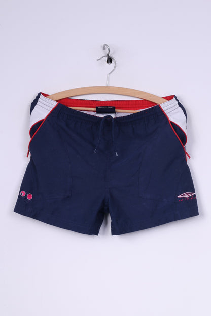 Umbro Boys 22/24'' MB M Shorts Navy Sportswear Training Mesh Lined