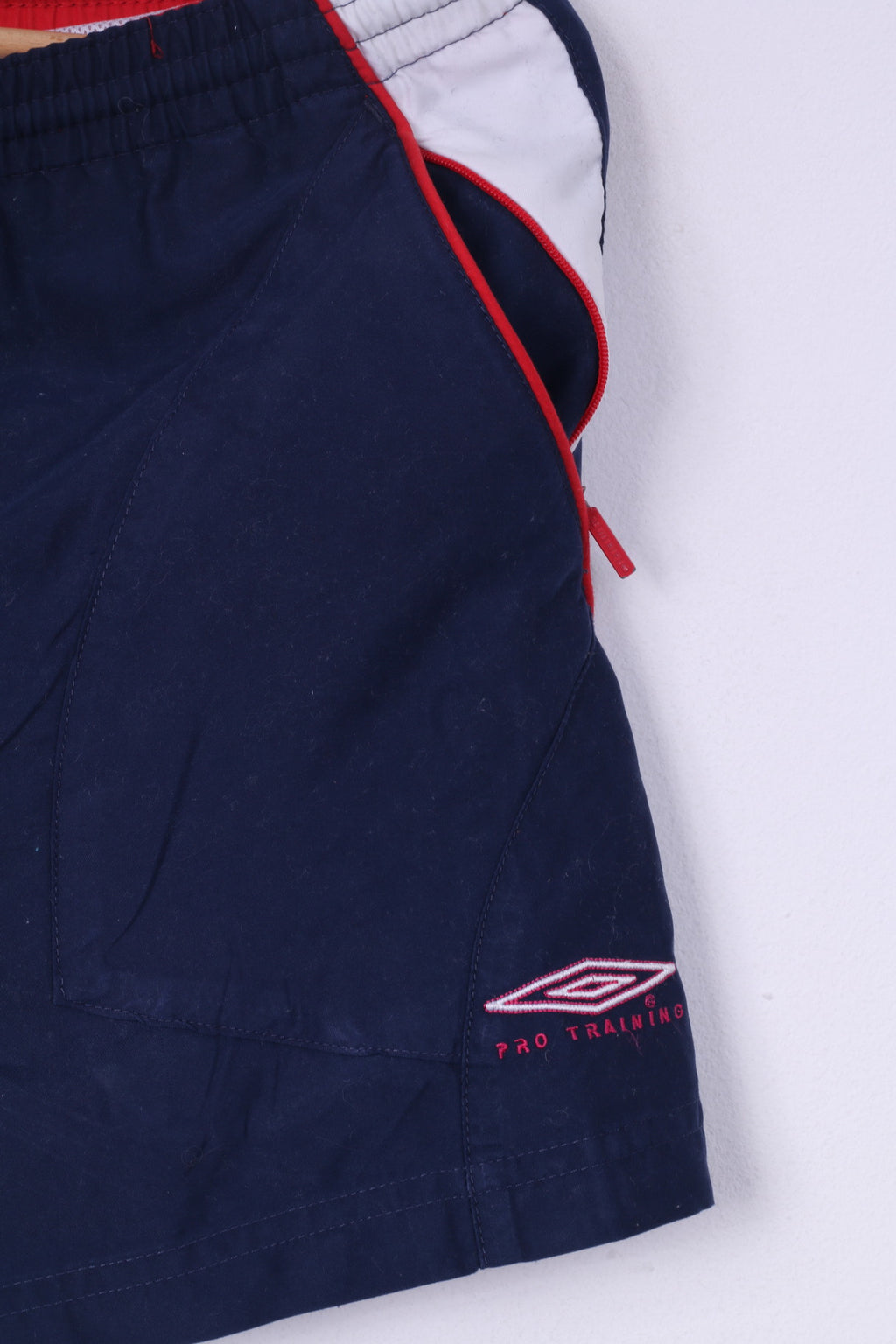 Umbro Boys 22/24'' MB M Shorts Navy Sportswear Training Mesh Lined