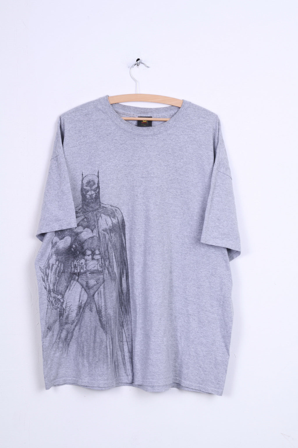 GILDAN Batman Chemise Graphique Homme 2XL Gris Coton
