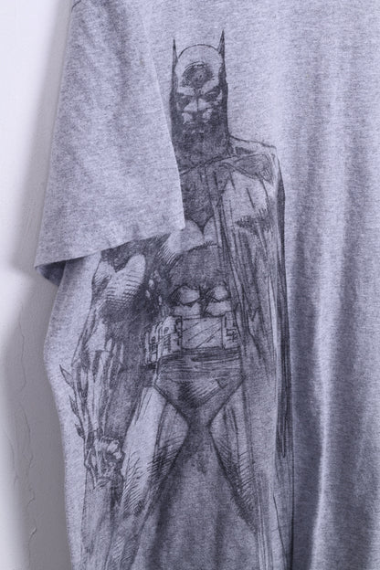 GILDAN Batman Chemise Graphique Homme 2XL Gris Coton