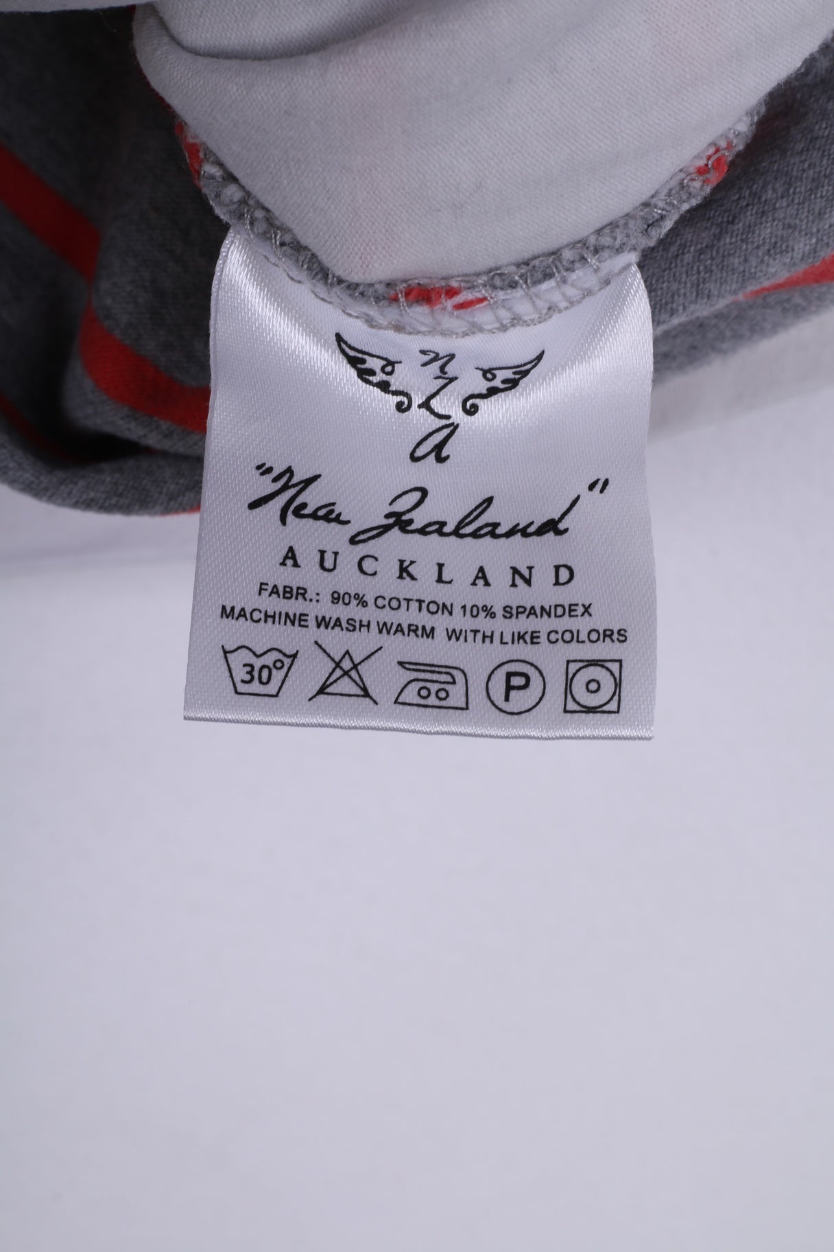 Nouvelle-Zélande Auckland Femmes 3 S Polo Rayé Gris Double Col Lnza Haut En Coton 