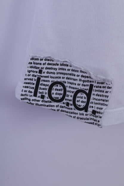 IOD By Steven Trussell Camicia da donna L (S) Top a vestibilità lunga con orso bianco argento