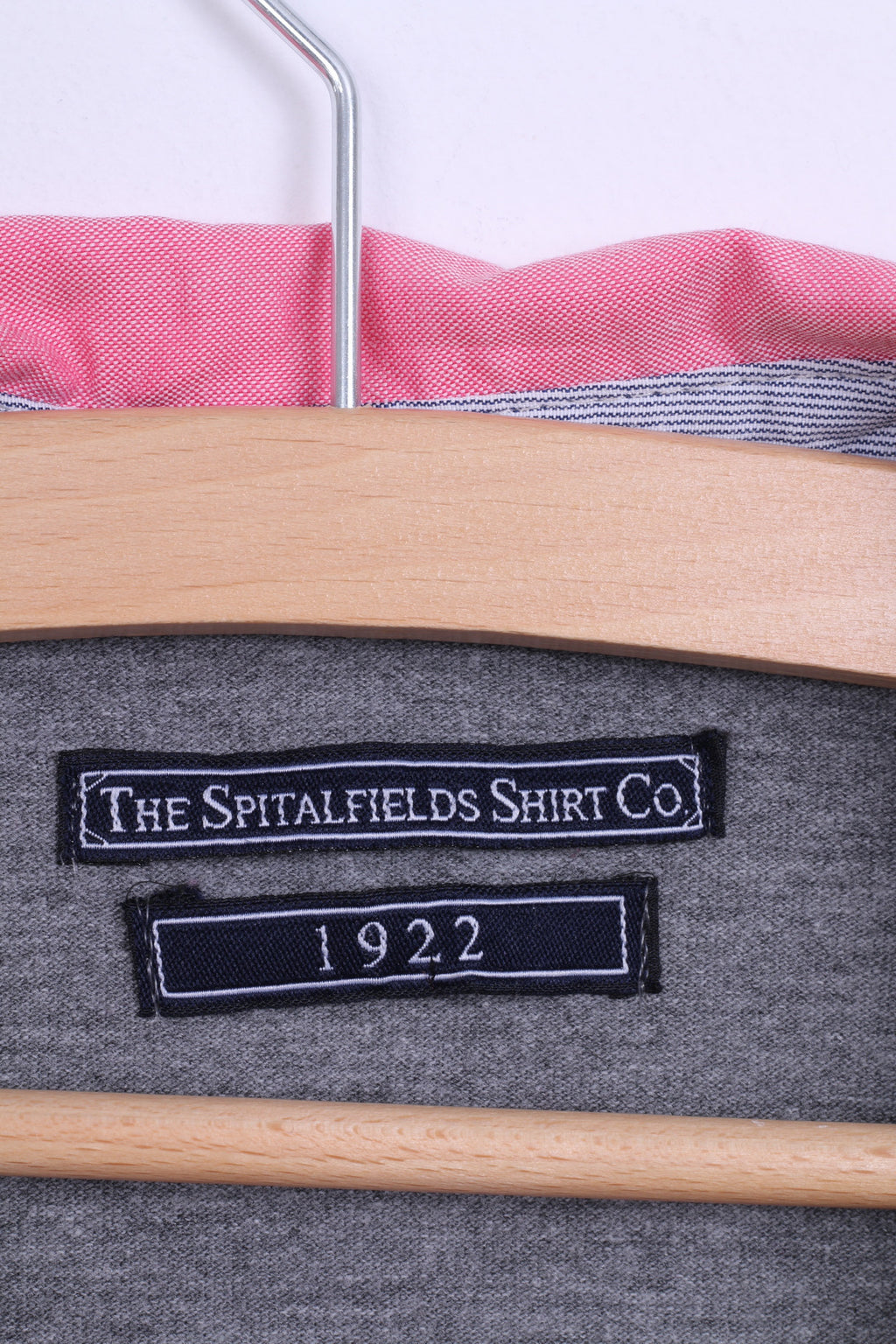The Spitalfields Shirt CO Polo M Homme Gris Chien Bulldog Coton