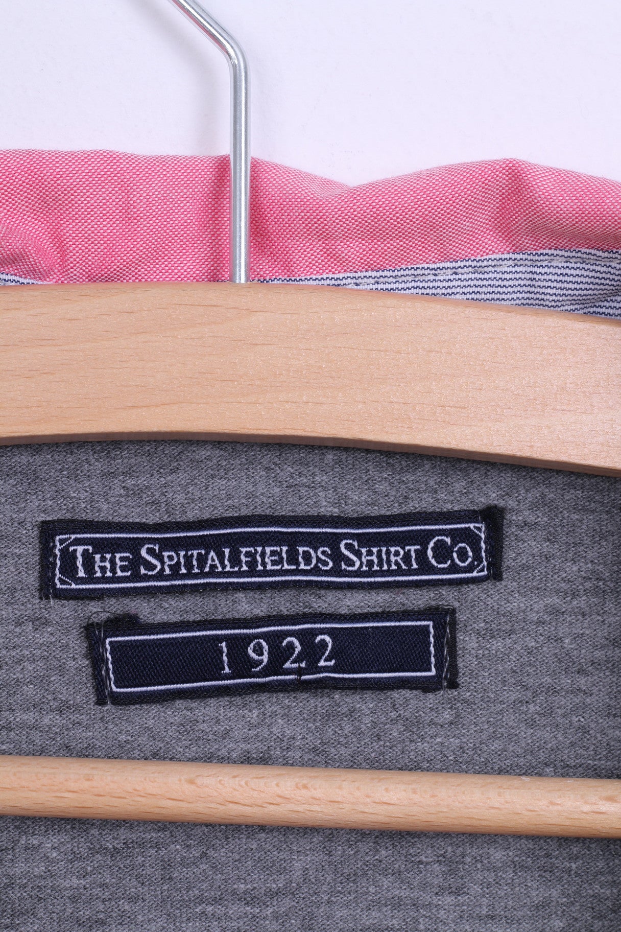 The Spitalfields Shirt CO Polo M Homme Gris Chien Bulldog Coton