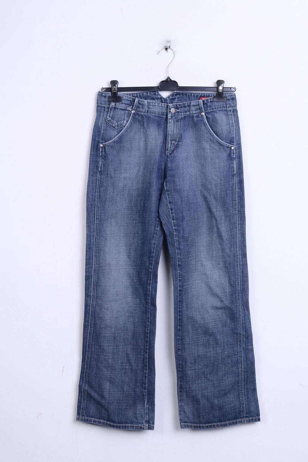 MUSTANG Womens Trousers W28 L32 Jeans Blue Cotton Denim - RetrospectClothes