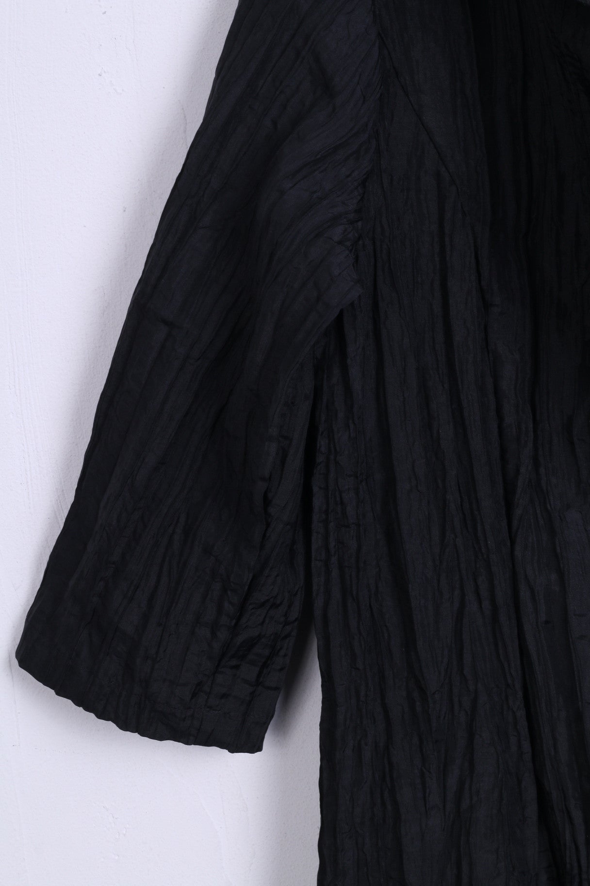 Allessa W.Collection Chemisier XXL à volants pour femme Noir vintage 16