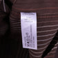 Jeff Banks London Mens XL Casual Shirt Brown Striped Long Sleeve Cotton Top