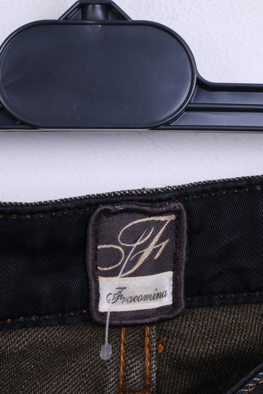 Fracomina Womens Trousers M Denim Cotton Dark Grey Jeans - RetrospectClothes