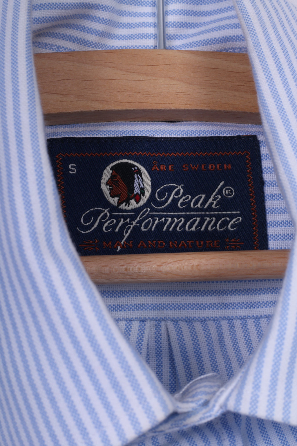 Peak Performance Chemise décontractée pour homme avec col boutonné et manches longues rayées 