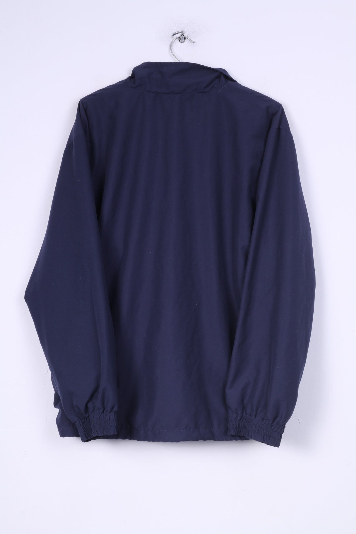 Giacca Fila da uomo L, leggera, con cerniera, collo e cerniera, abbigliamento sportivo, tasca Kangaoo, blu scuro 