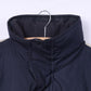 Le Frog Casual Mens M 48/50 Winter Jacket Padded Full Zipper Hidden Hood