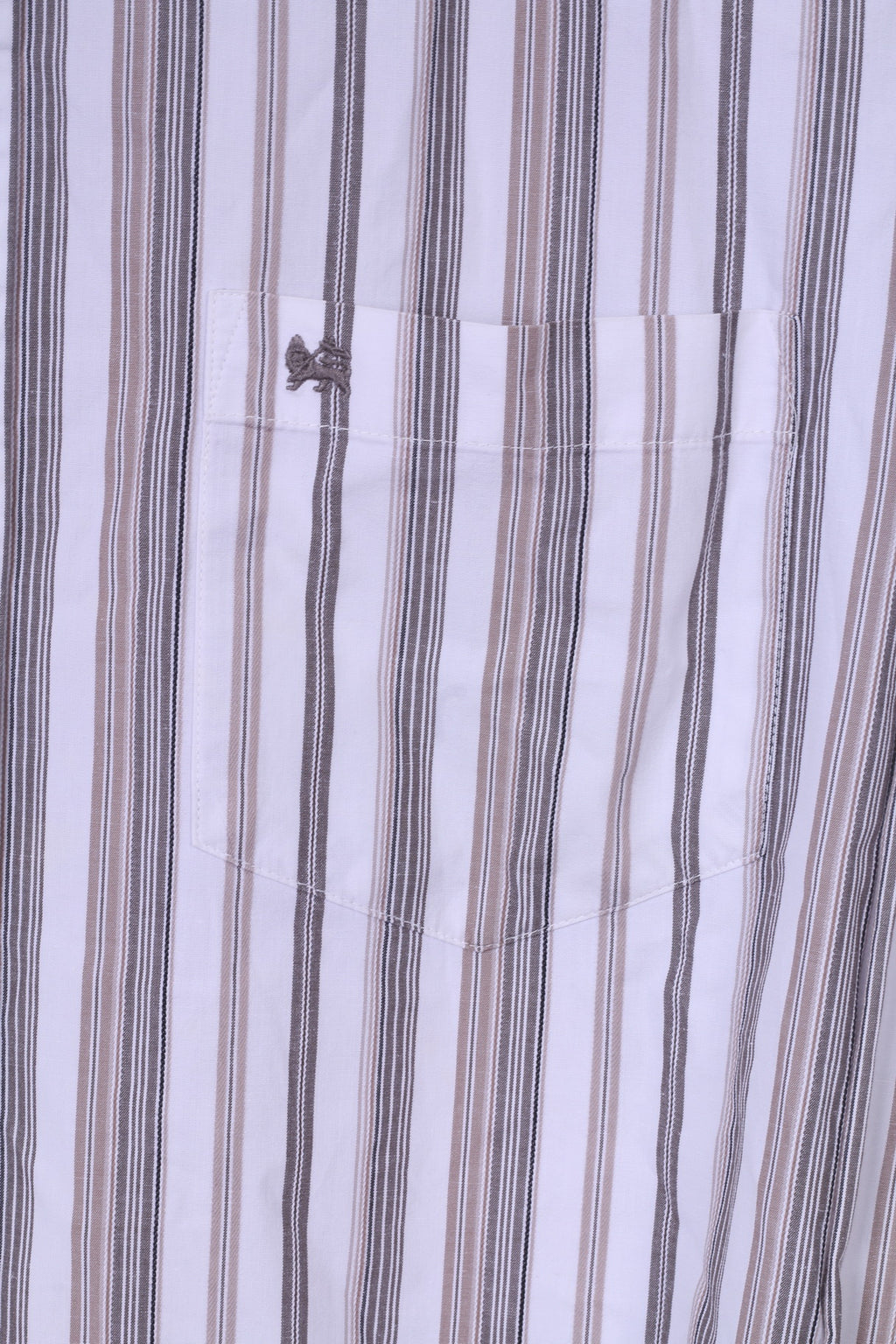 Lerros Mens M Casual Shirt Striped White Long Sleeve Top Cotton