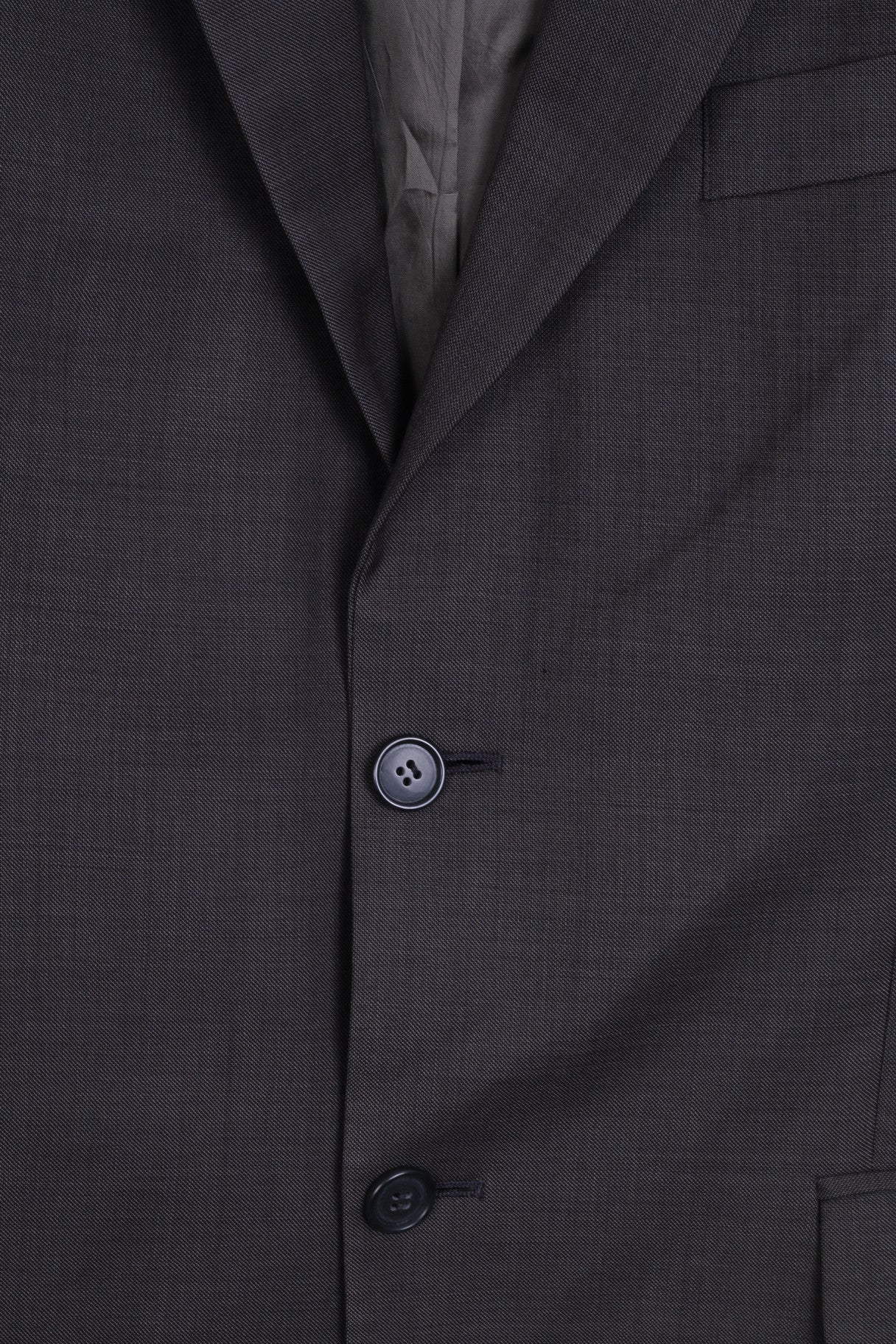 Marks&Spencer Mens 40'' M Blazer Jacket Grey Single Breasted Wool - RetrospectClothes