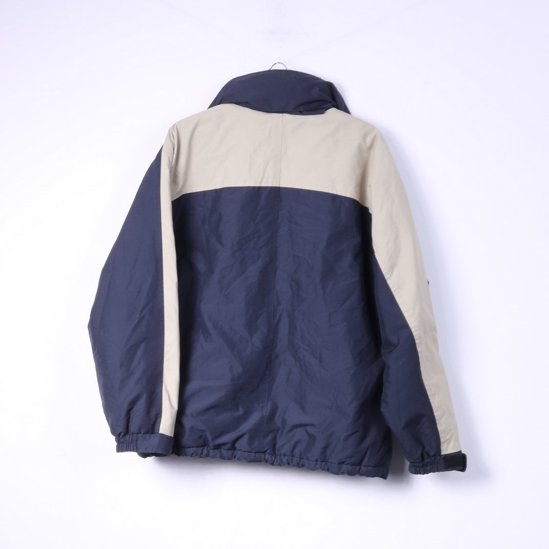 Le Frog Casual Veste d'hiver rembourrée avec fermeture éclair complète pour homme M 48/50