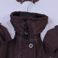 Chervo Sports Womens 38 40 Jacket Brown Authentic Ski Wear hooded Zip Up Parka