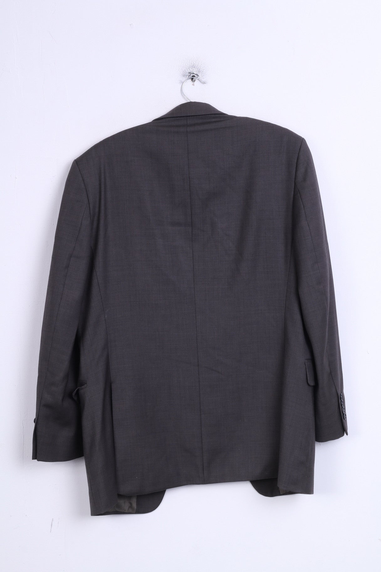 Marks&Spencer Mens 40'' M Blazer Jacket Grey Single Breasted Wool - RetrospectClothes