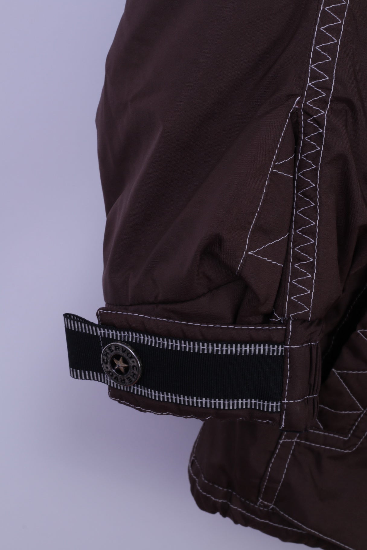 Chervo Sports Womens 38 40 Jacket Brown Authentic Ski Wear hooded Zip Up Parka