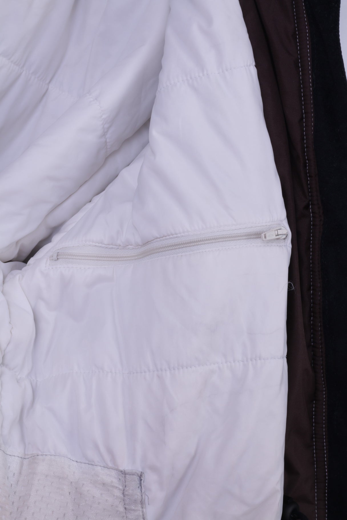 Chervo Sports Womens 38 40 Jacket Brown Authentic Ski Wear hooded Zip Up Parka