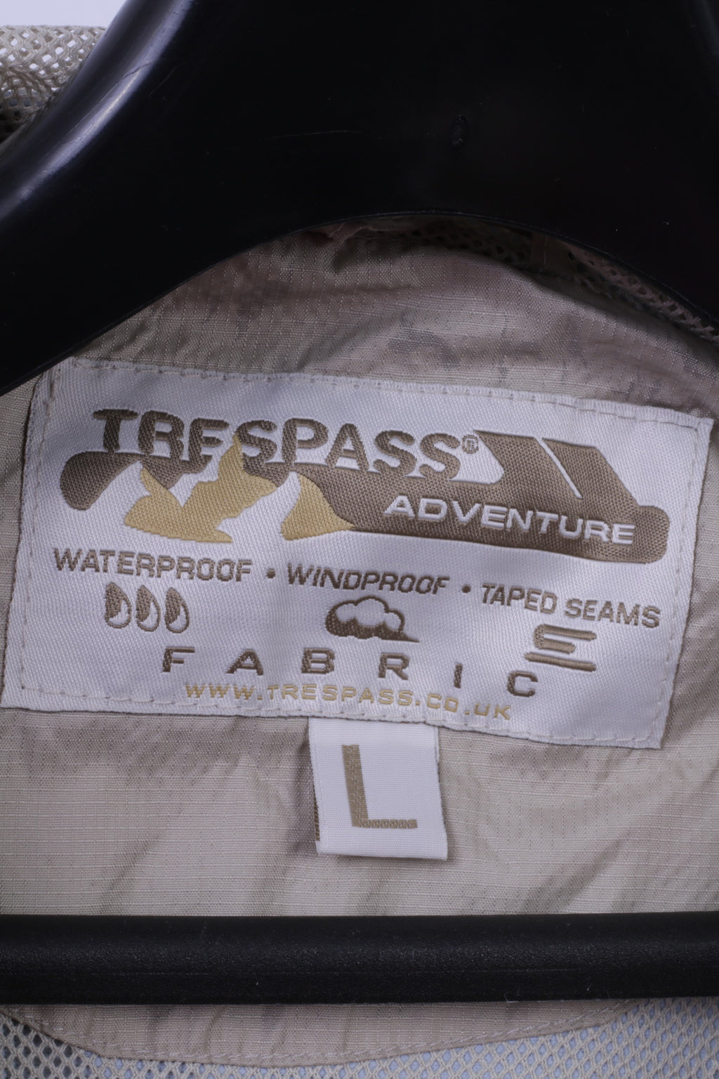 Trespass Giacca da donna L Giacca in nylon blu scuro impermeabile Adventure Outdoor con cappuccio