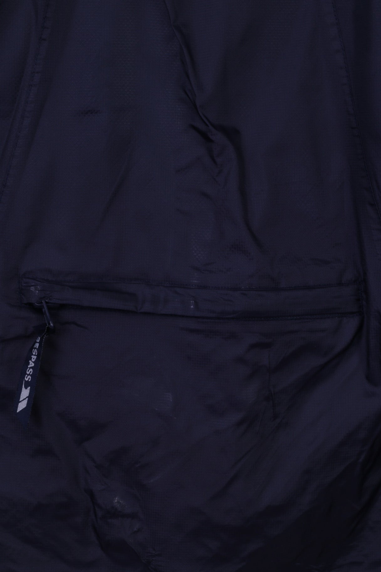 Trespass Giacca da donna L Giacca in nylon blu scuro impermeabile Adventure Outdoor con cappuccio