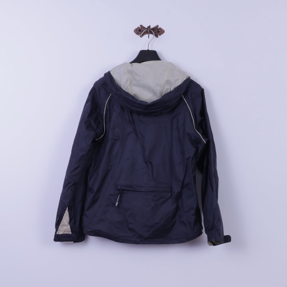 Trespass Giacca da donna L Giacca in nylon blu scuro impermeabile Adventure Outdoor con cappuccio