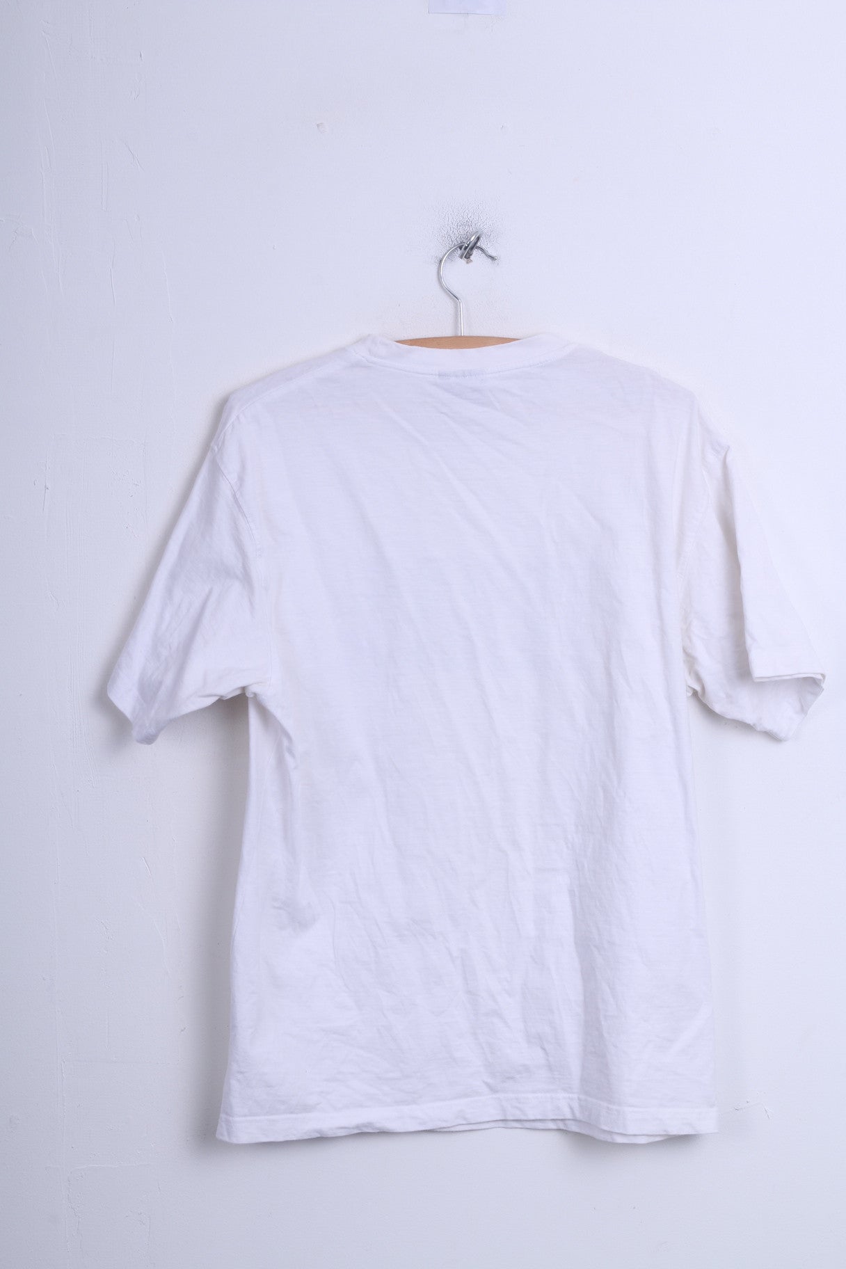 Mens XL T-Shirt White Cotton Crew Neck Football League Championship - RetrospectClothes