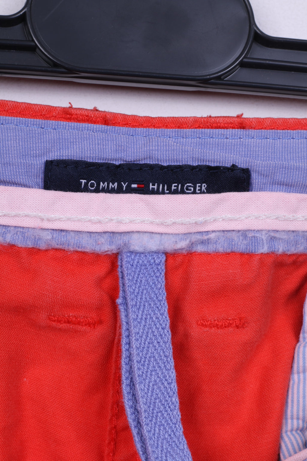 Tommy Hilfiger Mens 14 34 Casual Pants Orange Cotton Lightweight Pants Regular Fit