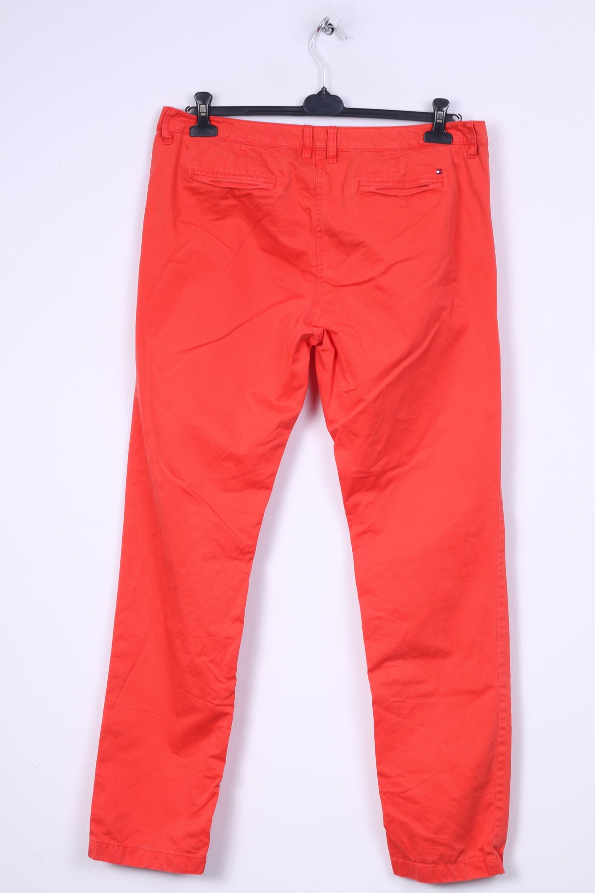 Tommy Hilfiger Mens 14 34 Casual Pants Orange Cotton Lightweight Pants Regular Fit