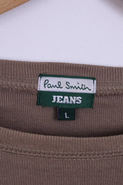 Paul Smith Jeans Chemise L pour homme à manches longues en coton kaki