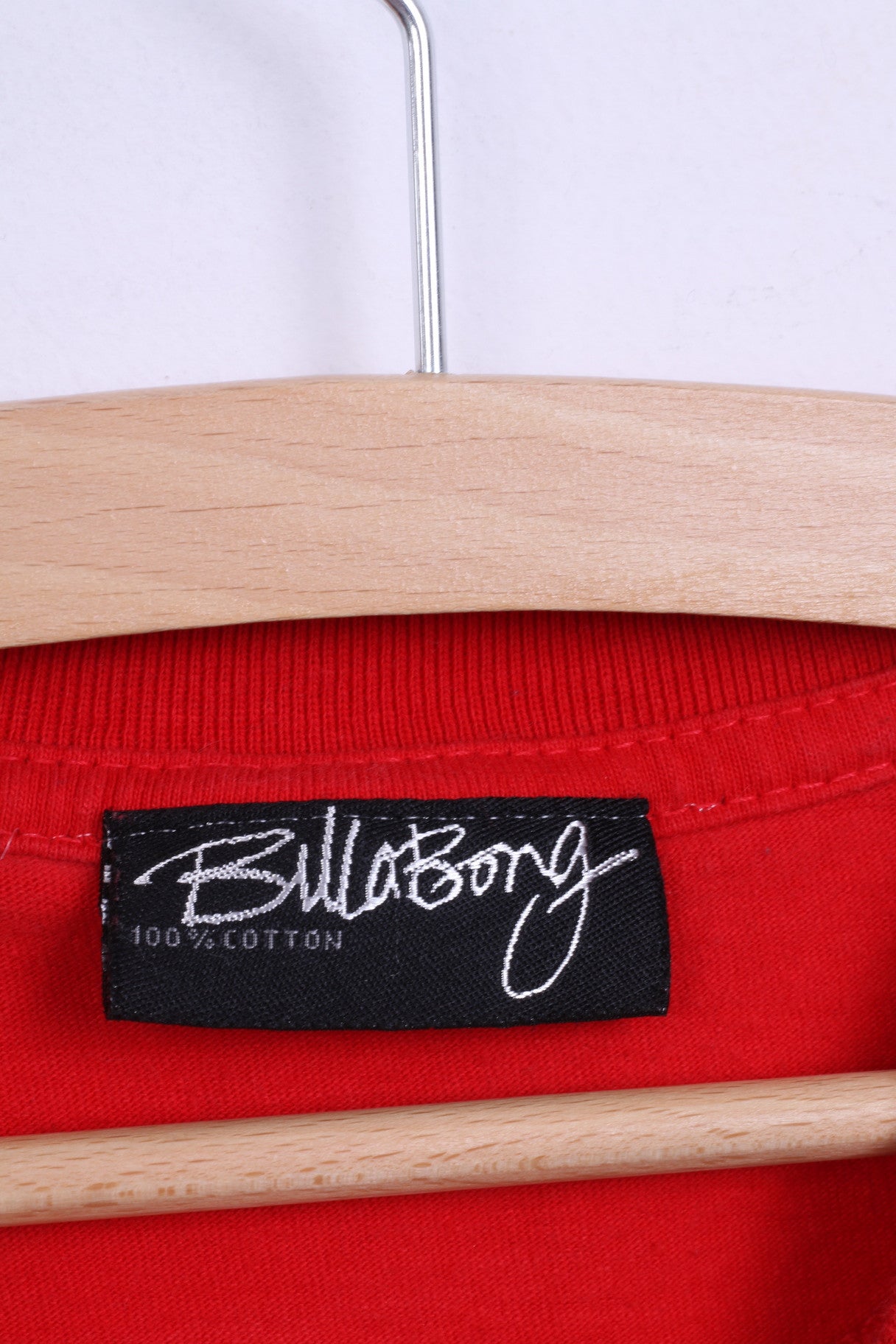 Billdbong Chemise Graphique M Homme Rouge Coton Col Rond