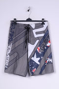 Quiksilver Mens 32 Shorts Swimpants Swimwear Grey Sportswear