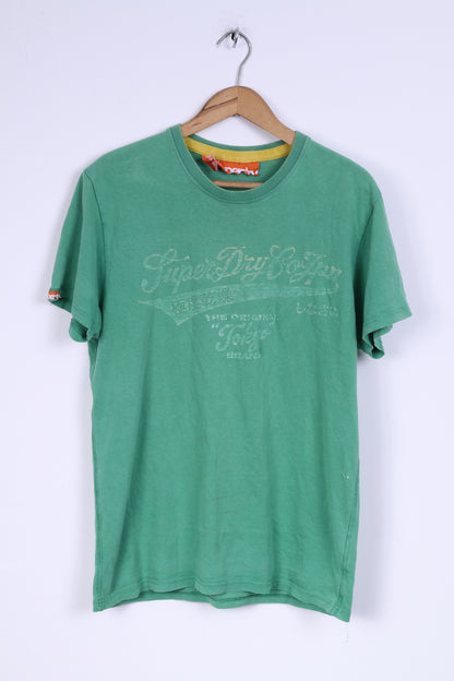 Superdry T-shirt SM Homme Vert Coton Tokyo Shirt Top