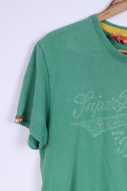 Superdry T-shirt SM Homme Vert Coton Tokyo Shirt Top