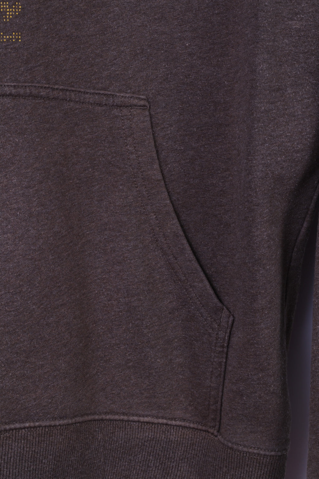 The North Face Mens XS Sweatshirt Brown Cotton Graphic Logo Kangaroo Pocket Hoodie