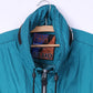 Absolute Rain Protection by Elho Men L Jacket Green Zip Up Vintage 90s Hidden Hood Top