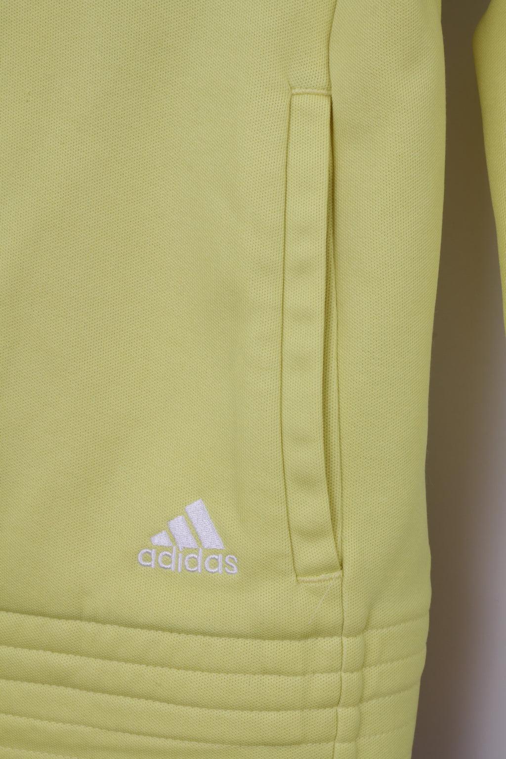 Adidas Girls 14 Age 164 Sweatshirt Yellow Zip Up 3 Stripe Track Top Unisex
