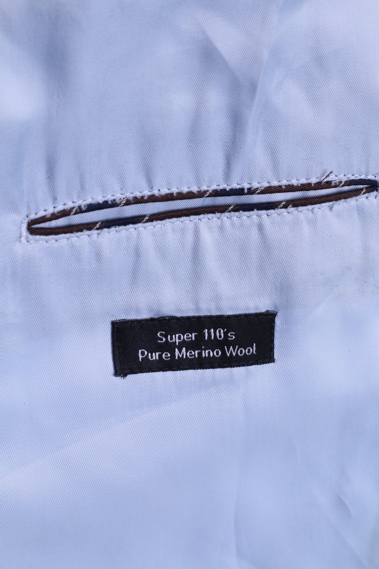 T.M.Lewin Mens 38R M Jacket Blazer Merino Wool Dark Grey Striped - RetrospectClothes