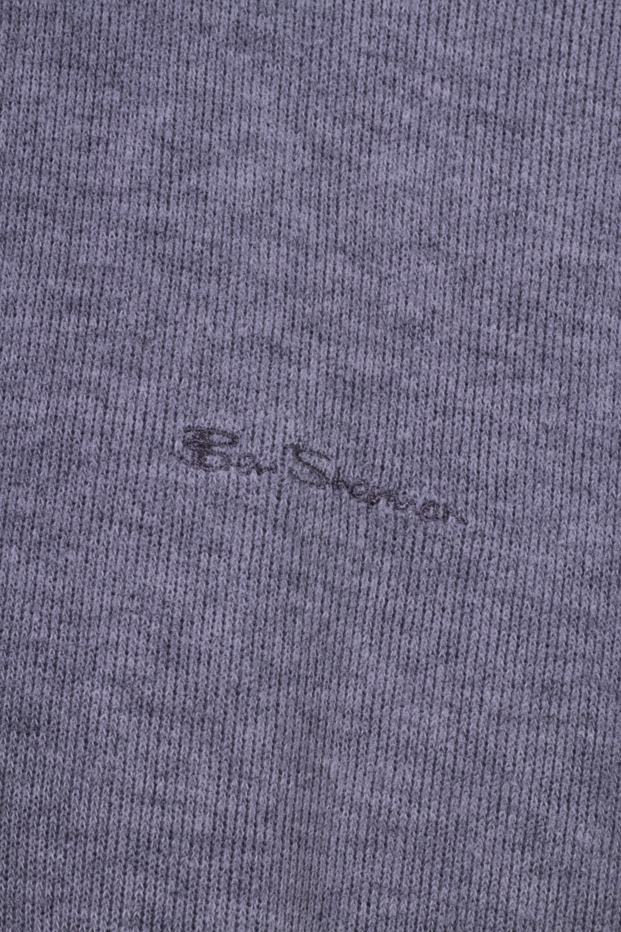 Ben Sherman Sweat-shirt pour homme Gris 100 % coton avec col zippé et haut uni classique