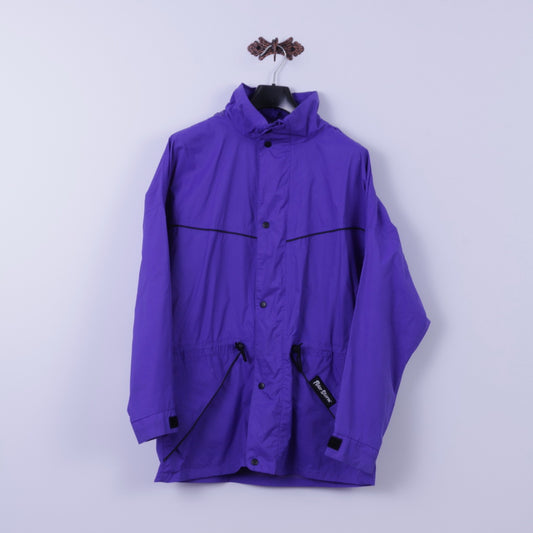 Peter Storm Veste de pluie M pour homme en nylon violet avec fermeture éclair Tactel