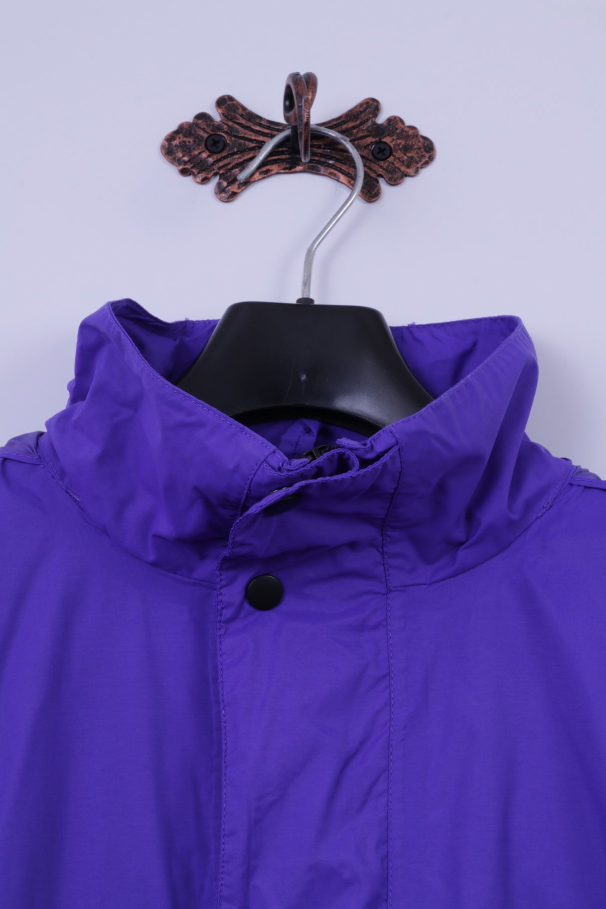 Peter Storm Mens M Rain Jacket Purple Nylon Tactel Zip Up Hooded