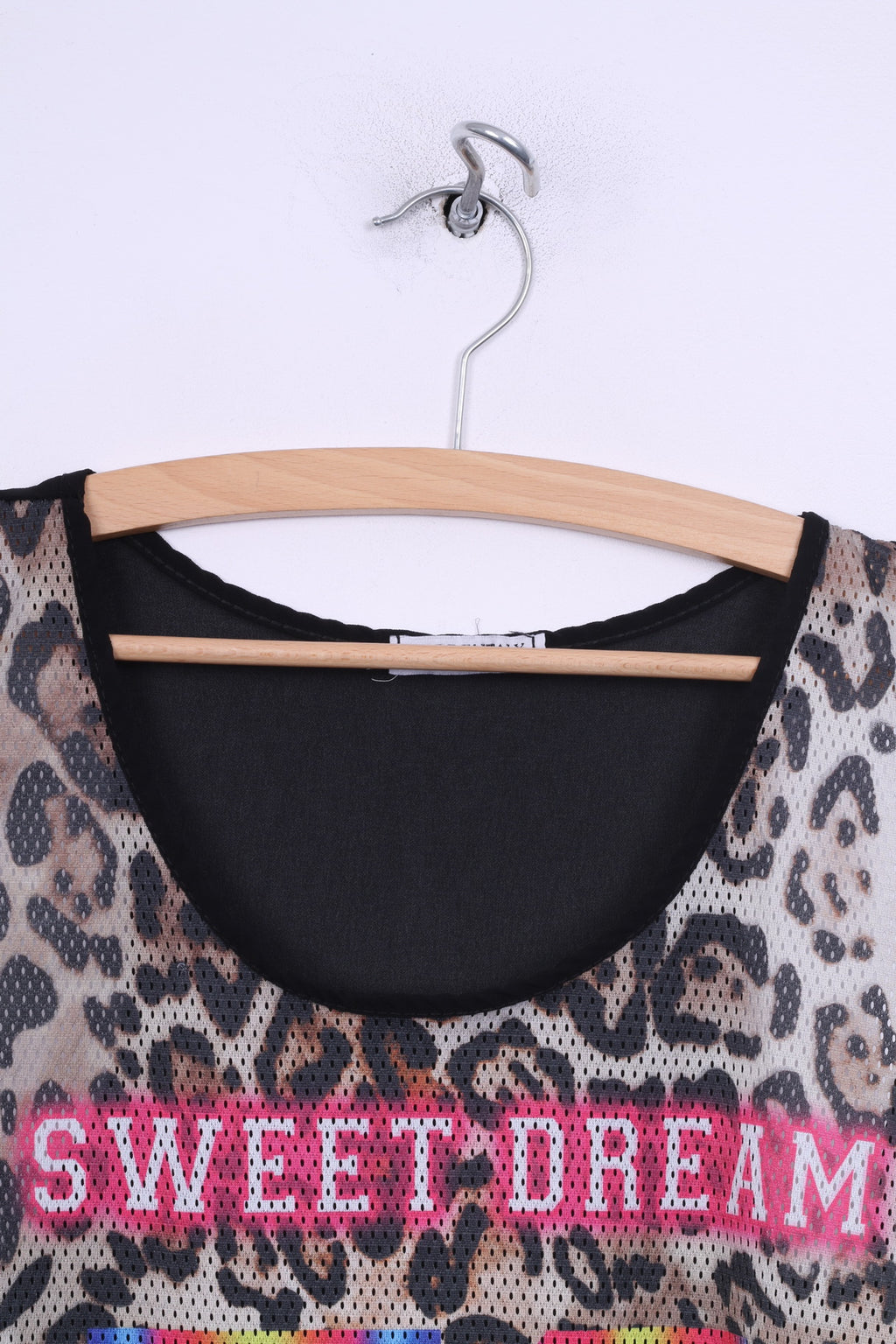 Made in Italy Débardeur pour femme en maille imprimé animal Sweet Dream 