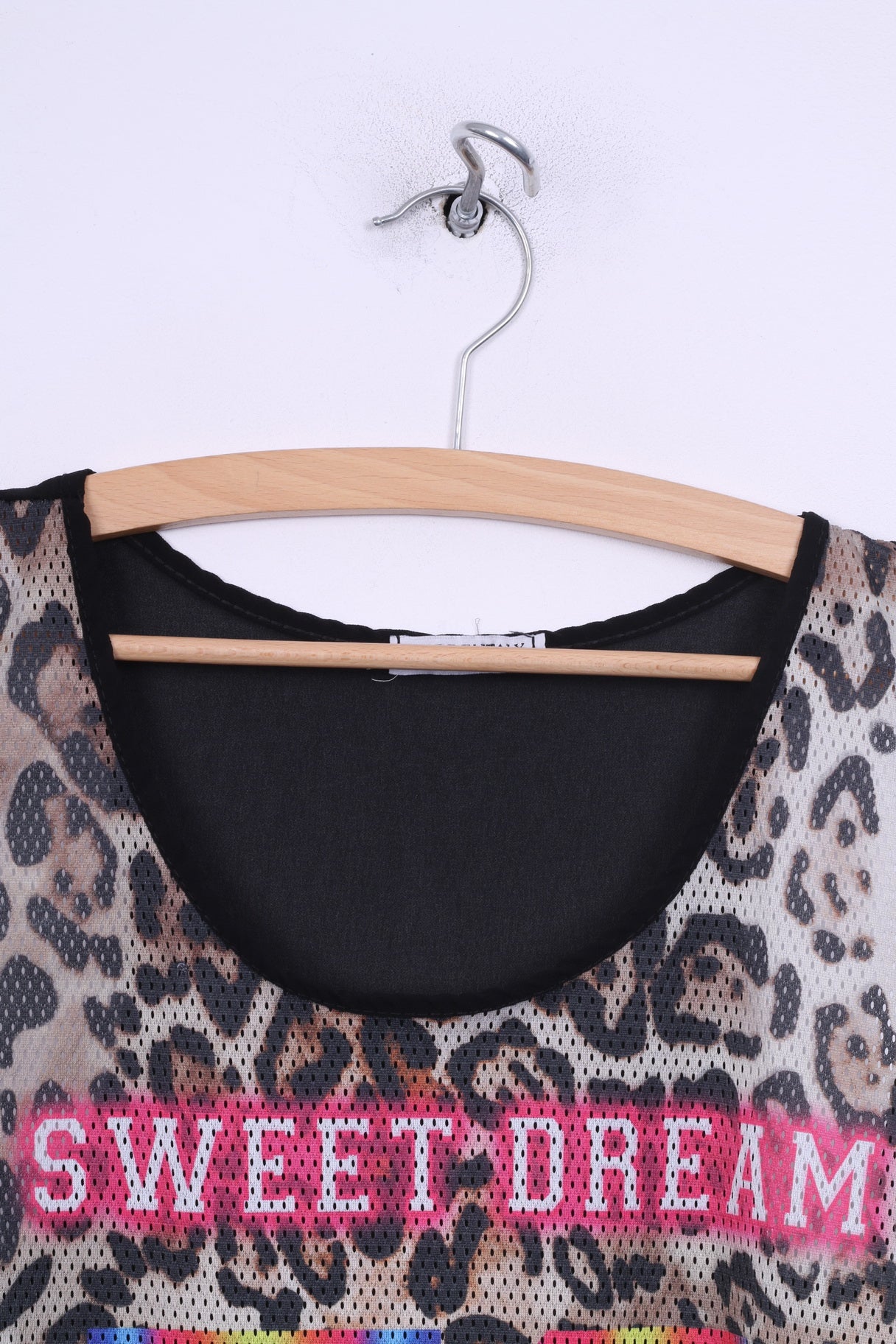 Made in Italy Débardeur pour femme en maille imprimé animal Sweet Dream 