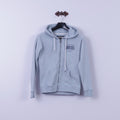 Diesel Womens XS Sweatshirt Mint Cotton Full Zipper Hooded Vintage Ath Dept Top